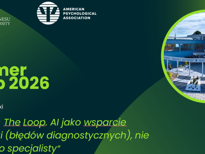Human-in-the-Loop w psychologii – warsztat podczas Summer Camp 2026